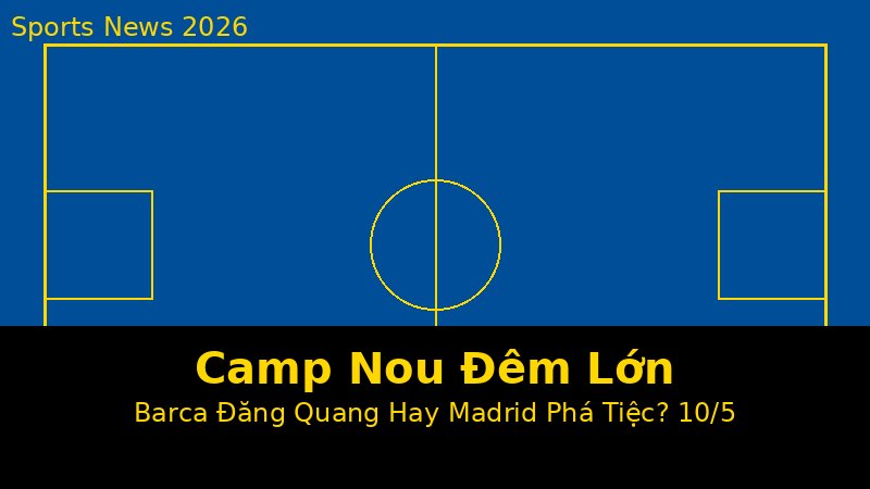 Đêm Camp Nou 10/5: Barcelona Có Thể Đăng Quang Ngay Tại El Clásico — Khoảnh Khắc Lịch Sử Hay Madrid Lại Phá Tiệc?