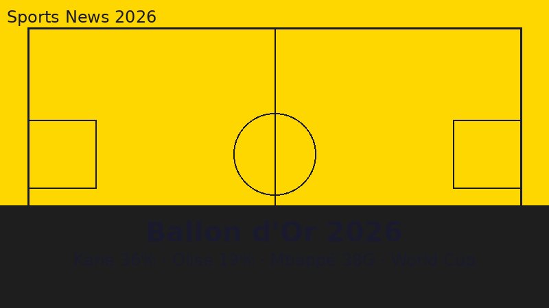 Ballon d'Or 2026 Data Dashboard: Kane 36%, Olise 19%, Mbappé 38 Bàn — Cuộc Đua Trước World Cup